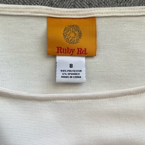 Ruby Rd. Colorful Stripes Shift Dress Size Medium - Picture 6 of 7